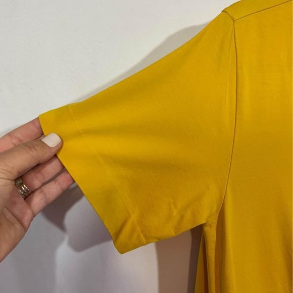 COS woman’s canary yellow a line dress. Large front pockets. Size M. - Picture 3 of 10